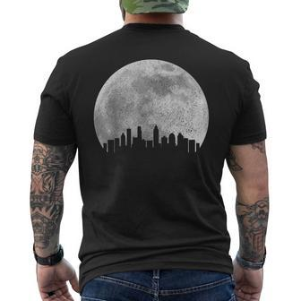 Atlanta Skyline Moon Pride Georgia Vintage Atlanta Men's T-shirt Back Print - Monsterry AU