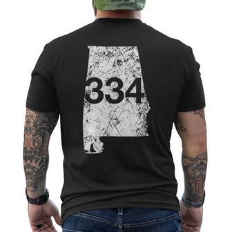 Auburn Dothan Selma Area Code 334 Alabama Men's T-shirt Back Print - Monsterry AU