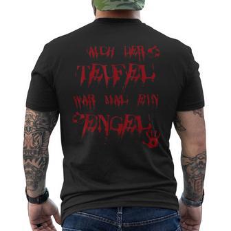 Auch Der Teufel War Mal Ein Engel German Language T-Shirt mit Rückendruck - Seseable