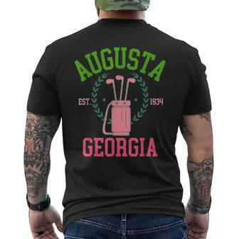 Augusta Georgia Coquette Golf Tournament Bows Social Club Men's T-shirt Back Print | Mazezy CA