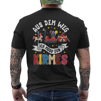 Aus Dem Weg Ich Muss Zur Kirmes S T-Shirt mit Rückendruck - Seseable