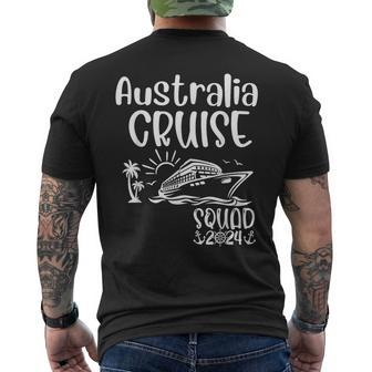 Australia Cruise Squad 2024 Australia Holiday Family Matchin Men's T-shirt Back Print - Seseable