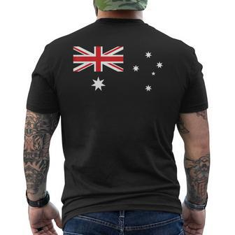 For Australian Australia Flag Day Men's T-shirt Back Print - Monsterry AU