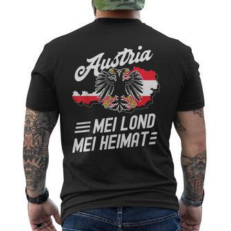 Austria ienna Flag Costume T-Shirt mit Rückendruck - Seseable