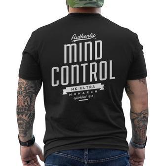 Authentic Mind Control MK Ultra Monarch Designer-Kurzärmliges Herren-T-Kurzärmliges Herren-T-Shirt, Schwarz - Seseable