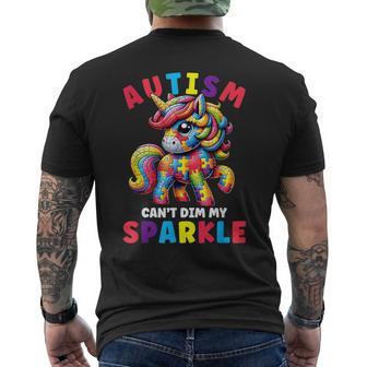 Autism Girls Autism Awareness For Autistic Girls Men's T-shirt Back Print - Monsterry