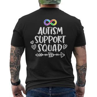 Autism Support Infinity Autistic Awareness Men's T-shirt Back Print - Seseable