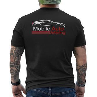 Auto Detailing Car Detailer Mobile Detailing V2 Mens Back Print T-shirt - Thegiftio UK