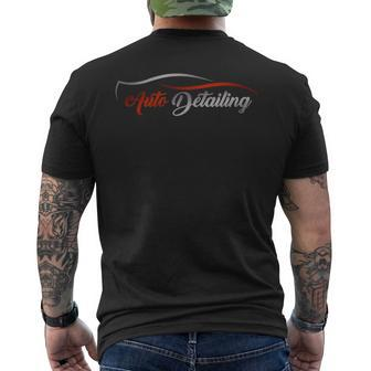 Auto Detailing Red And Black Men's T-shirt Back Print - Monsterry UK