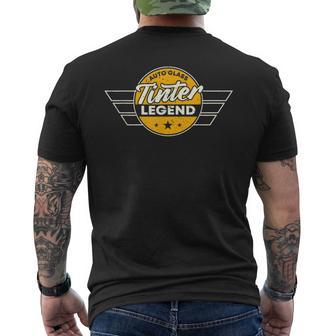 Auto Glass Tinter Legend Apparel Car Tinted Window Men's T-shirt Back Print - Monsterry