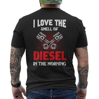 Auto Mechanic I Love The Diesel Smell Mechanical Men's T-shirt Back Print - Thegiftio UK
