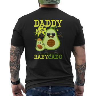 Avocado Daddy Of The Babycado Avocado Vegan Family Matching Mens Back Print T-shirt | Mazezy
