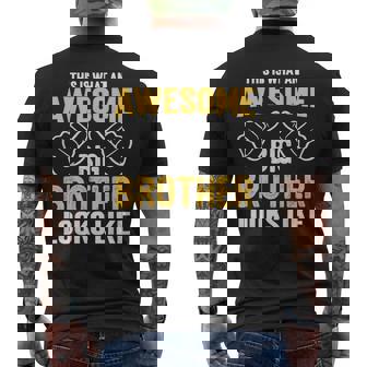 This Is What An Awesome Big Brother Looks Like Big Brother Men's T-shirt Back Print | Mazezy