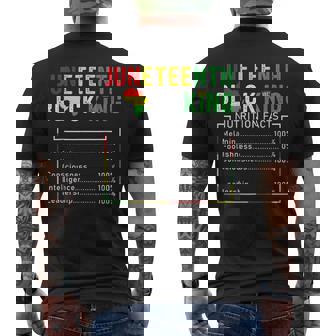 Awesome Junenth Black King Melanin Fathers Day Boys Men's T-shirt Back Print - Thegiftio