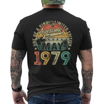 Awesome Since May 1979 Vintage 45Th Birthday Men Men's T-shirt Back Print - Monsterry CA
