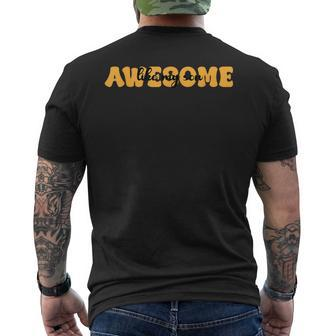 Awesome Like My Son Cute Mother's Day Father's Day Parents Men's T-shirt Back Print - Seseable