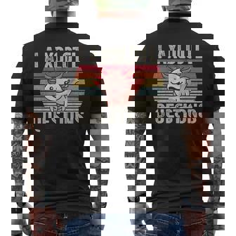 I Axolotl Preguntas Retroinatge Divertido Lindo Axolotl Camiseta Hombre Estampado Espalda - Regaloses