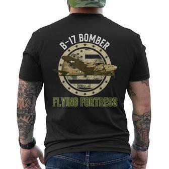 B-17 Bomber The Flying Fortress World War 2 Airplane Men's T-shirt Back Print - Thegiftio UK