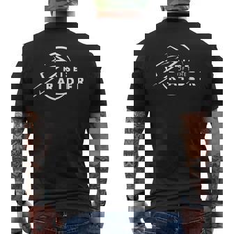 B-21 Raider Stealth Aircraft Strategic Nuclear Bomber Men's T-shirt Back Print - Monsterry