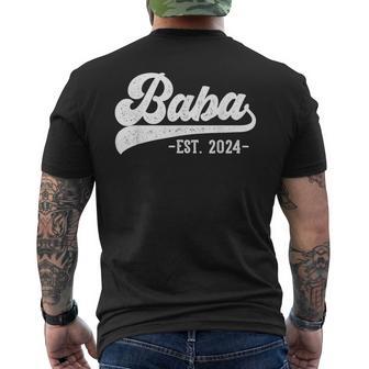 Baba Est 2024 Baba To Be New Baba Men's T-shirt Back Print | Seseable UK