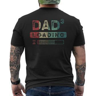 Baby Announcement Dad 3Rd Child Triplets Dad-To-Be Men's T-shirt Back Print - Monsterry CA