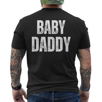 Baby Daddy New Dad New Father Men's T-shirt Back Print - Monsterry DE