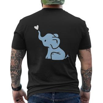 Baby Elephant Mens Back Print T-shirt - Thegiftio UK