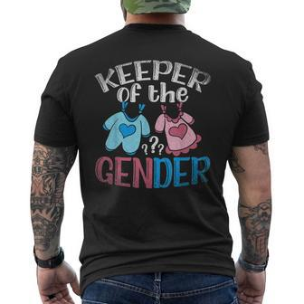 Baby Party Keeper Of The Gender Gender Reveal Mens Back Print T-shirt - Thegiftio UK