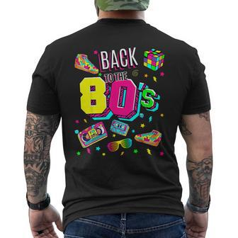 Back To 80'S 1980S Vintage Retro Eighties Costume Party Men's T-shirt Back Print - Seseable