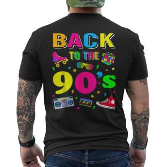 Back To 90'S 1990S Vintage Retro Nineties Costume Party Men's T-shirt Back Print - Seseable