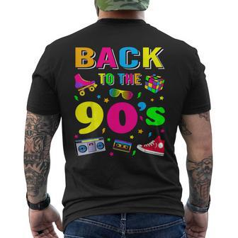 Back To 90'S 1990S Vintage Retro Nineties Costume Party Men's T-shirt Back Print - Thegiftio UK