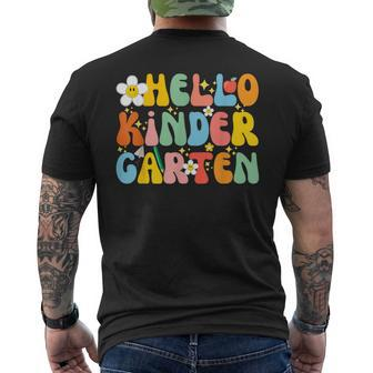 Back To School Hello Kindergarten Squad Teachers & Students Men's T-shirt Back Print - Thegiftio UK