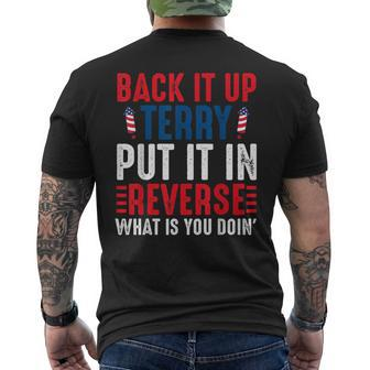 Back It Up Terry Put It In Reverse July 4Th Fireworks Terry Men's T-shirt Back Print - Monsterry UK