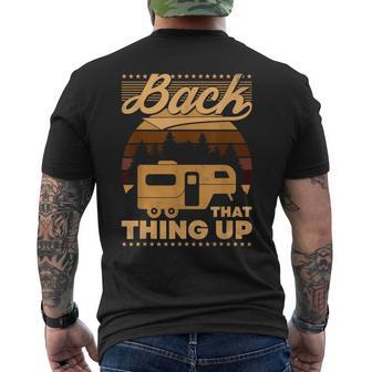 Back That Thing Up Camping Men's T-shirt Back Print - Monsterry AU