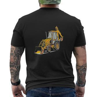 Backhoe Excavator Construction Operator Heavy Equipment Mens Back Print T-shirt - Thegiftio UK