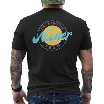 Bad Day To Be A Nooner Day Drinking Nooner Team Men's T-shirt Back Print - Seseable