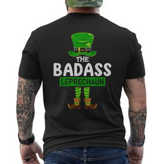 Badass Leprechaun Matching Family Lucky St Patrick's Day Men's T-shirt Back Print | Mazezy