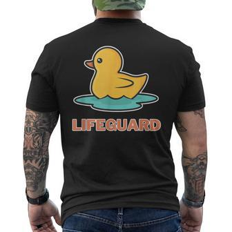 Bademeister Lifeguard Poolboy Life Float T-Shirt mit Rückendruck - Seseable