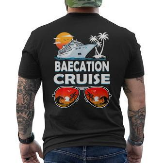 Baecation Cruise Couples Matching Vacation Ship Honeymoon Men's T-shirt Back Print - Seseable