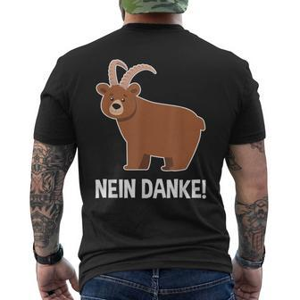 Baerbock Nein Danke Anti Green S T-Shirt mit Rückendruck - Seseable