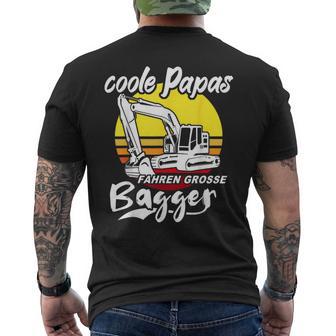 Bagger Papa Baggerfahrer T-Shirt mit Rückendruck - Geschenkecke