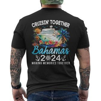 Bahamas Cruise 2024 Family Vacation Cruisin Together Bahamas Men's T-shirt Back Print - Seseable