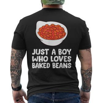 Baked Bean Boy Just A Boy Who Loves Baked Beans Men's T-shirt Back Print - Thegiftio UK