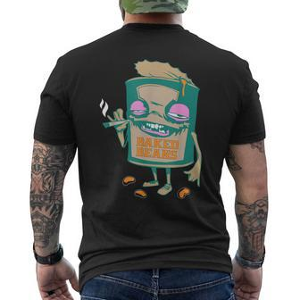 Baked Beans Marijuana Cannabis 420 WeedPot Men's T-shirt Back Print - Monsterry