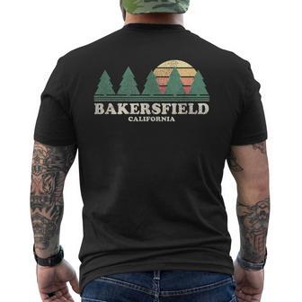 Bakersfield Ca Vintage Throwback Retro 70S Men's T-shirt Back Print - Monsterry UK