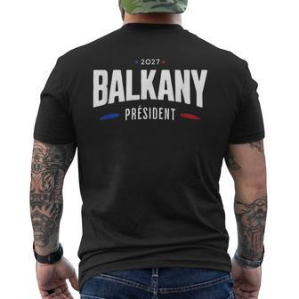 Balkany Président 2027 Patrick Élections France Levallois T-shirt imprimé au dos - Cadeauxyz