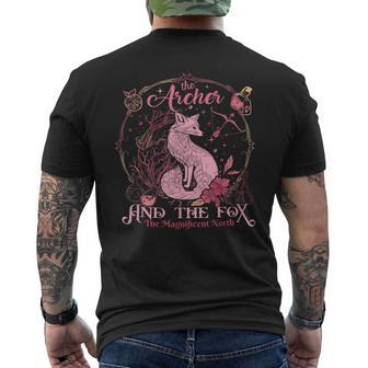 Ballad Of The Archer And The Fox Bookish Apparel Book Lover Men's T-shirt Back Print - Monsterry