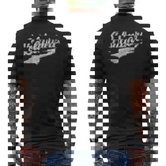Baltimore Maryland Varsity Script Vintage Sports Jersey Men's T-shirt Back Print - Thegiftio