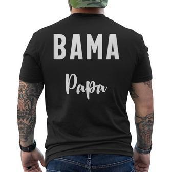 Bama Papa Alabama Father Dad Family Member Matching Men's T-shirt Back Print - Monsterry AU