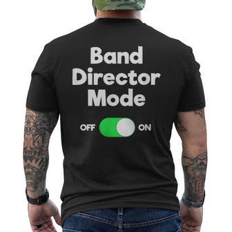 Band Director Mode Men's T-shirt Back Print - Monsterry UK